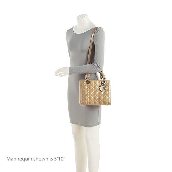 Dior Patent Leather Lady Dior Medium Tote - Picture 5 of 15